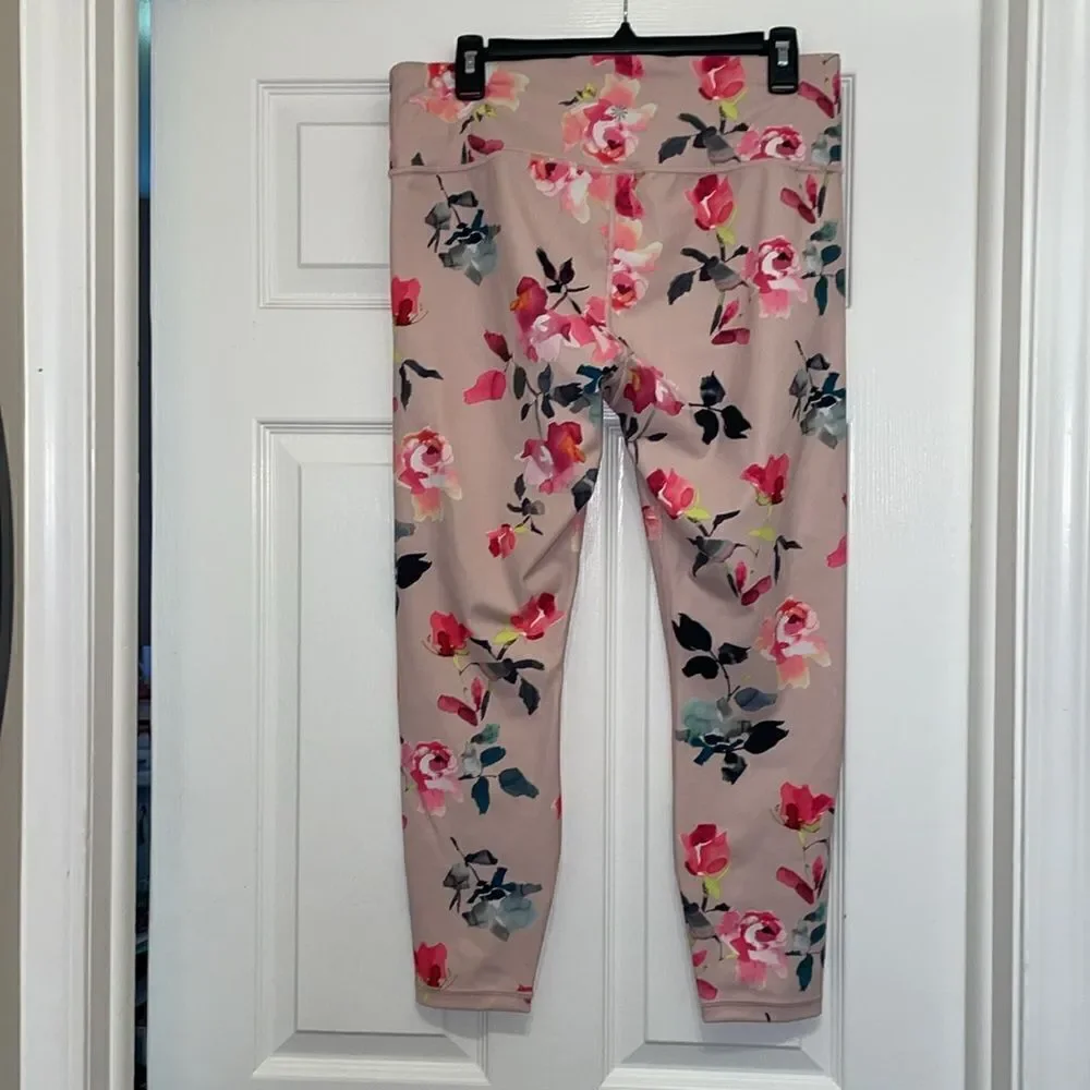 Athleta PAINTED FLOWER ELATION 7/8 TIGHT
